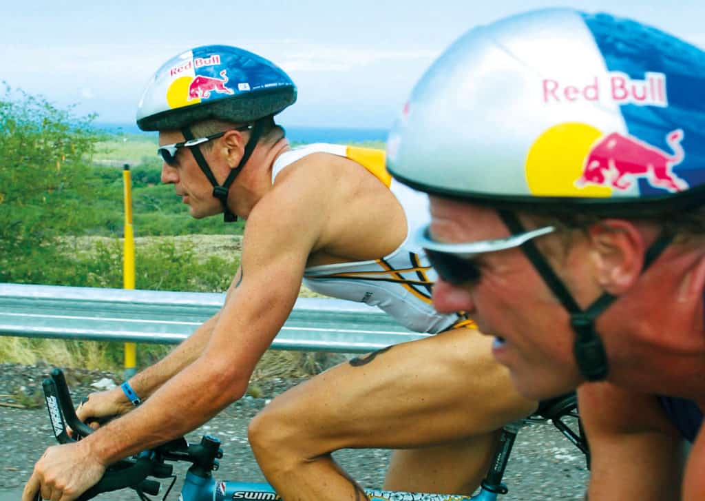 Thomas Hellriegel und Jürgen Zäck beim Ironman Hawaii 1997