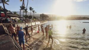 Schaulaufen auf wenigen Quadratmetern: Der Morgen am Dig Me Beach