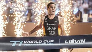 T1 Indoor Triathlon World Cup: Graf siegt, Lindemann und Koch auf dem Podium
