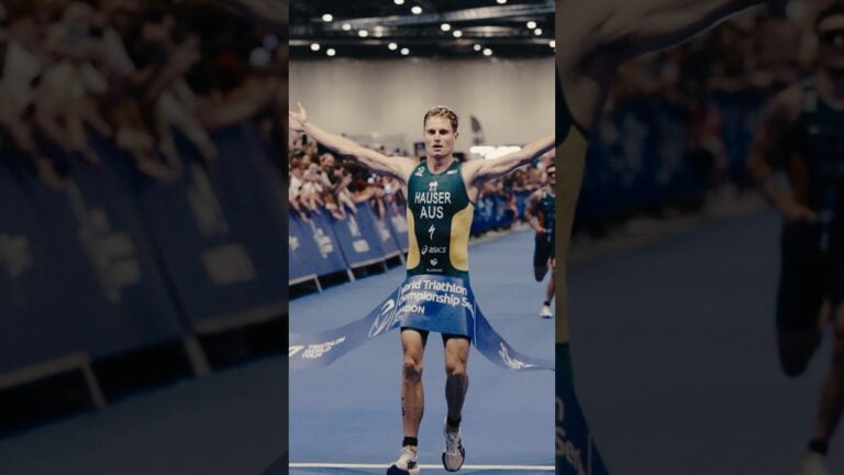 Main character energy 😎🇦🇺 #WTCSLondon #Triathlon