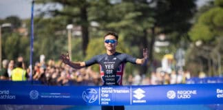 13:52 und 28:46 Minuten: Mit seinen Lauf-Splits hängt Alex Yee aktuell alle ab