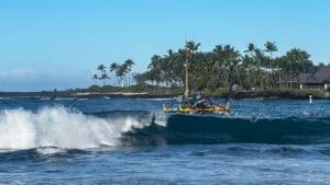 Hohe Wellen vor Hawaii: Wie sehr schwanken die Schwimmzeiten?